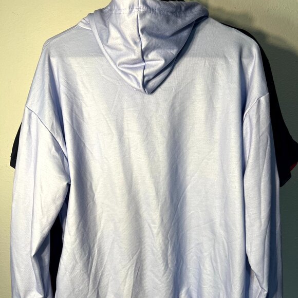 Romwe Dead Pets Anime Style Light Blue-ish Graphic Print Pullover Hoodie SZ XSm - Picture 5 of 5